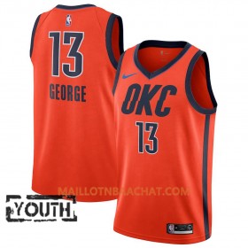 Maillot NBA Oklahoma City Thunder Paul George 13 2018-19 Nike Orange Swingman - Enfant